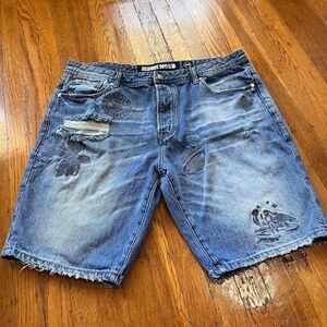 Billionaire Boys Club Distressed Jean Shorts Size 40